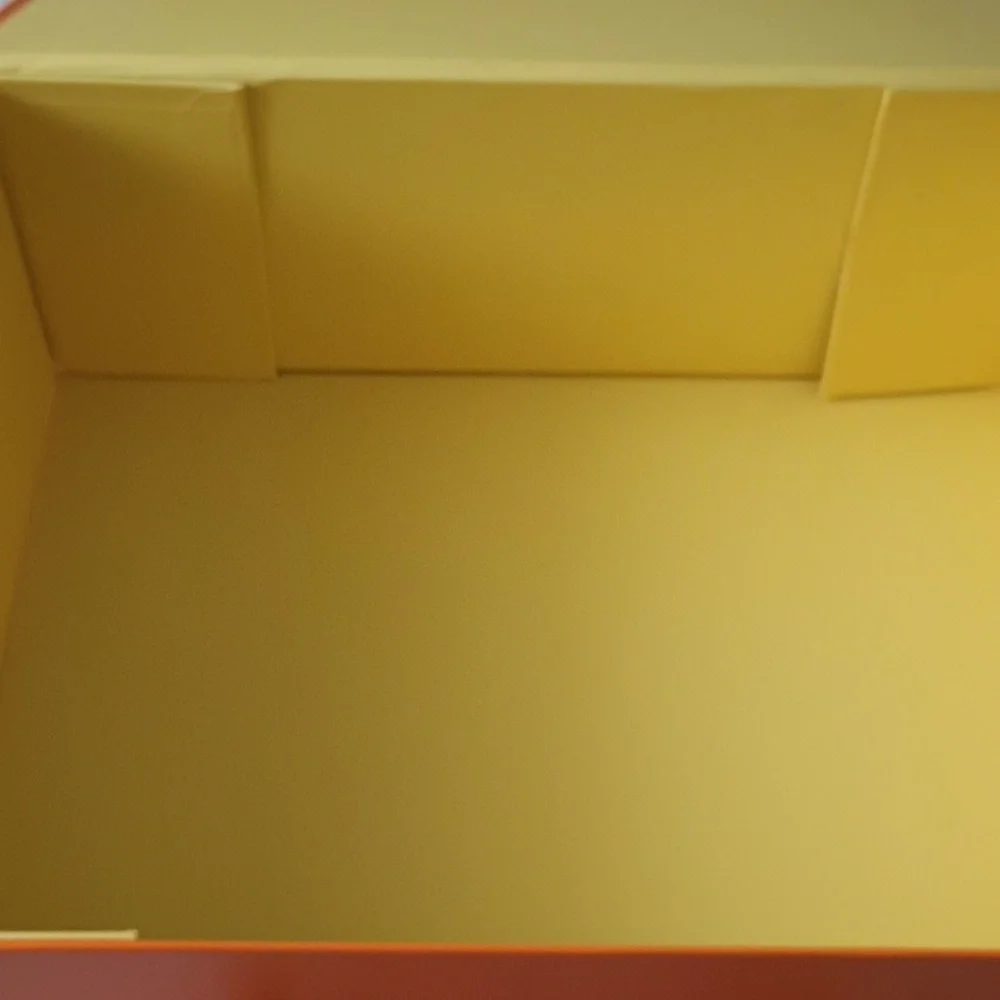 Louis Vuitton Signature Orange & Gold Storage Magnetic Handles Box Large - Picture 7 of 9